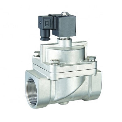 Zweiwege-Magnetventil mit indirekter Wirkung, normal geschlossen, Elephant DHY-S-НЗ EPDM G 24V, Gehäusematerial – Edelstahl AISI 304, Dichtung – EPDM