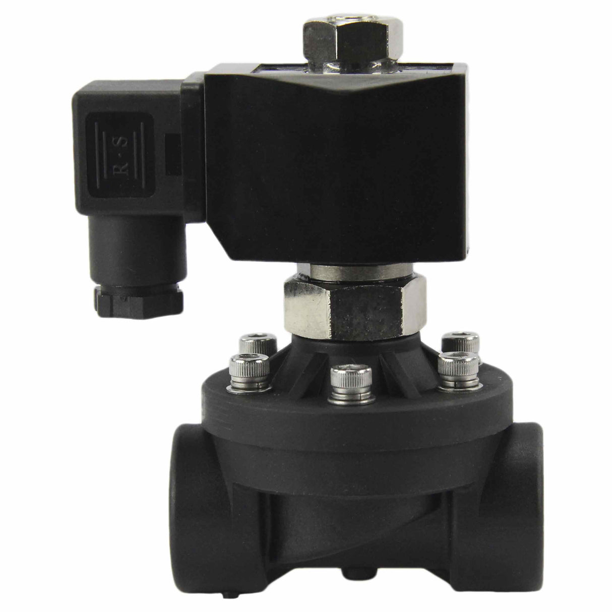 Zweiwege-Elektromagnetventil, normalerweise offen, halbdirekt wirkend, Elephant DW-51-NO NBR G 110/220 V, Gehäusematerial – Nylon 66, Dichtung – NBR