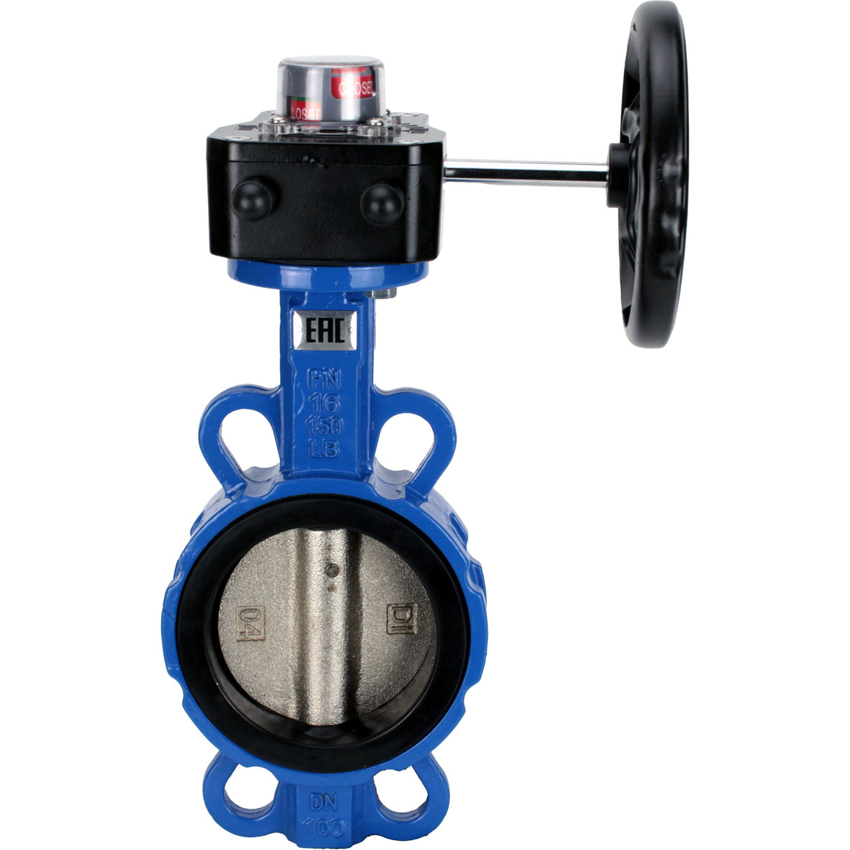 Wasser-Schmetterlingsventil Elephant g50-g40-epdm-elephant-hgb, Gehäusematerial - Gusseisen GGG50, Scheibenmaterial - Gusseisen GGG40, Dichtung - EPDM, getriebegetrieben
