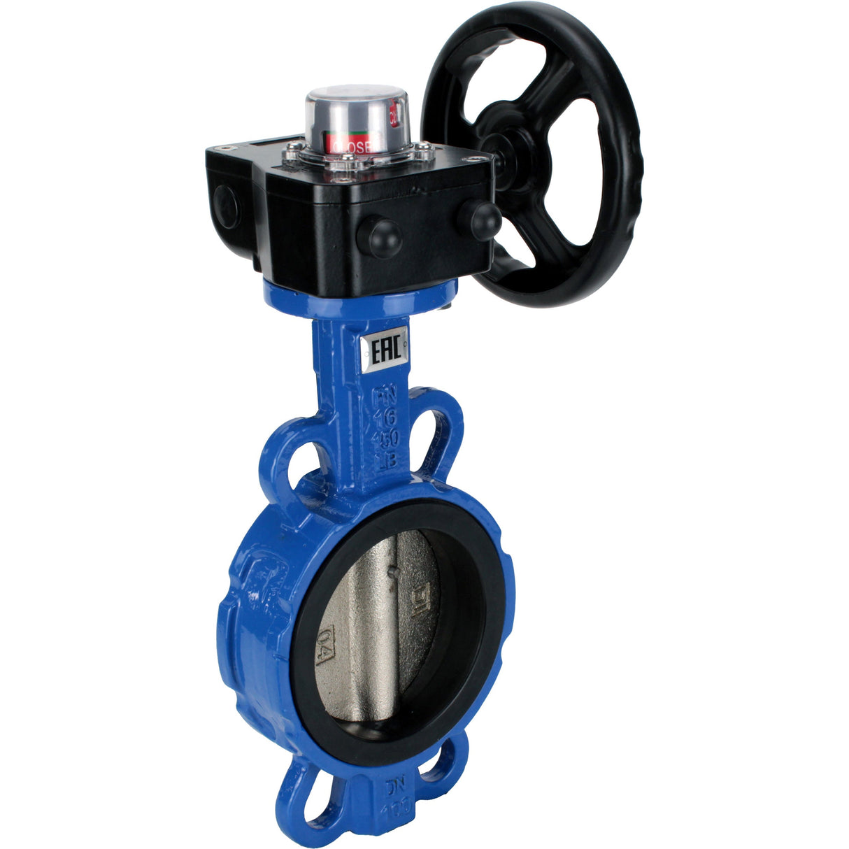 Wasser-Schmetterlingsventil Elephant g50-g40-epdm-elephant-hgb, Gehäusematerial - Gusseisen GGG50, Scheibenmaterial - Gusseisen GGG40, Dichtung - EPDM, getriebegetrieben