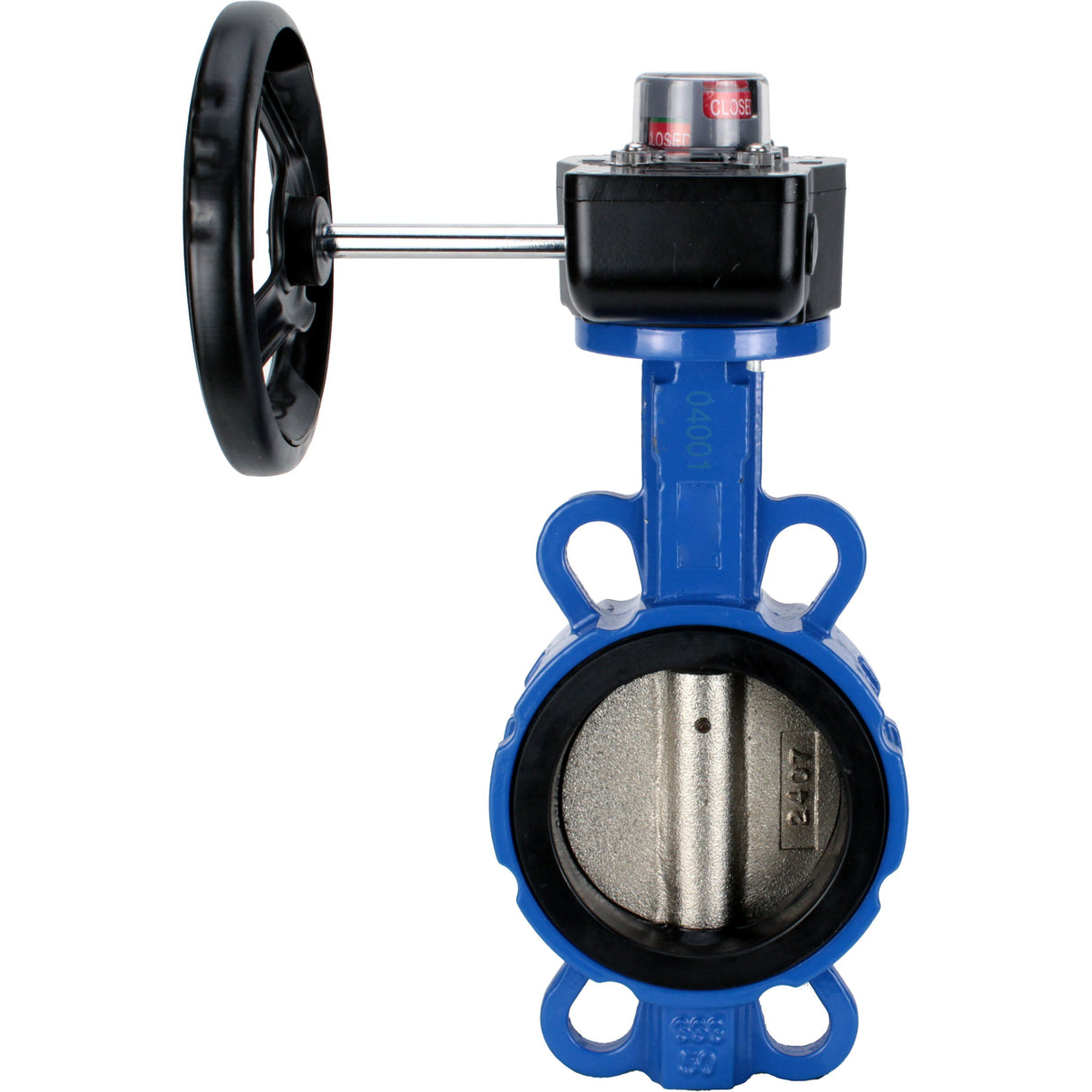 Wasser-Schmetterlingsventil Elephant g50-g40-epdm-elephant-hgb, Gehäusematerial - Gusseisen GGG50, Scheibenmaterial - Gusseisen GGG40, Dichtung - EPDM, getriebegetrieben