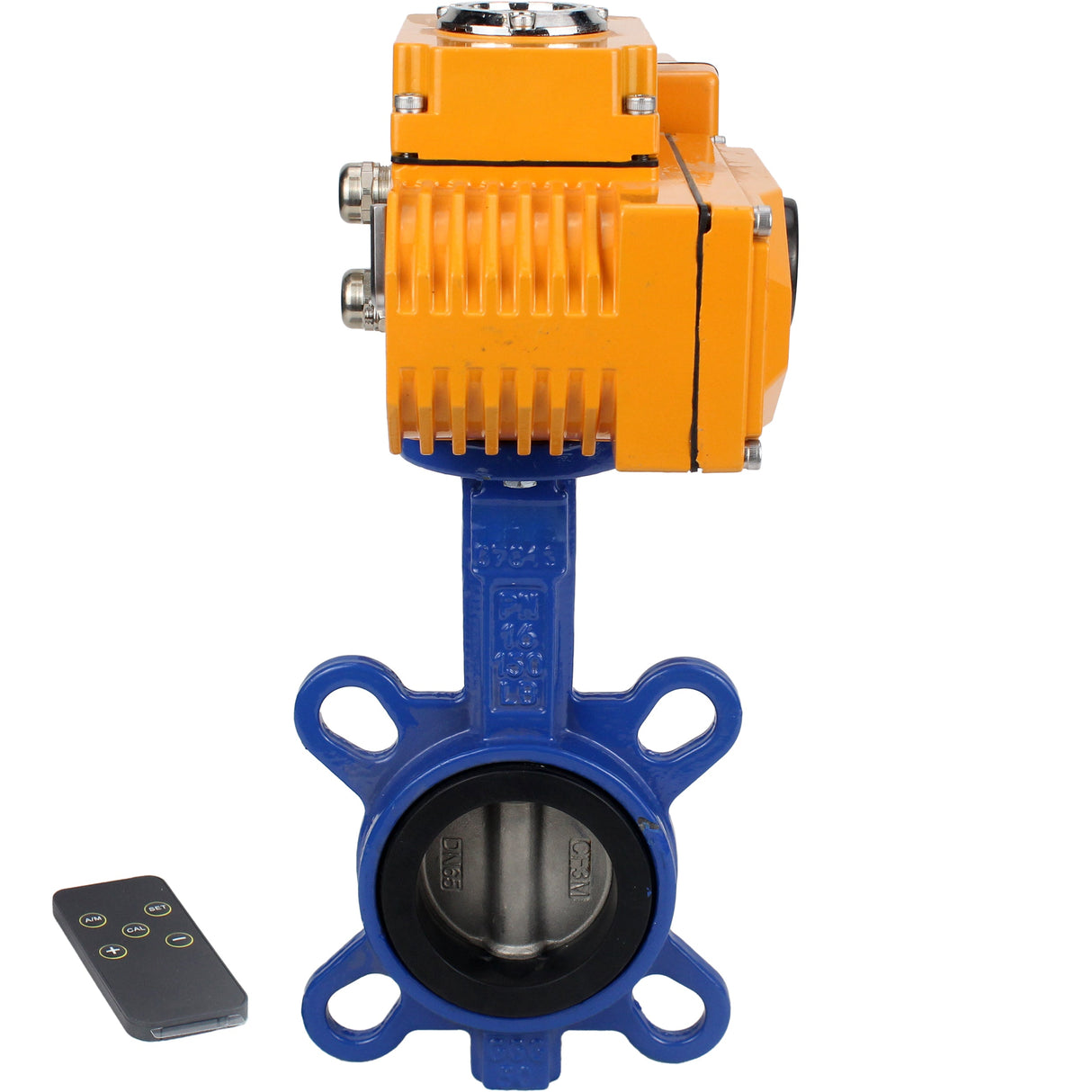 Wasser-Schmetterlingsventil Elephant ggg50-316l-epdm-elephant-110/220-0-10, Gehäusematerial - Gusseisen GGG50, Scheibenmaterial - Edelstahl AISI 316L, Dichtung - EPDM, elektrisch betätigter Antrieb