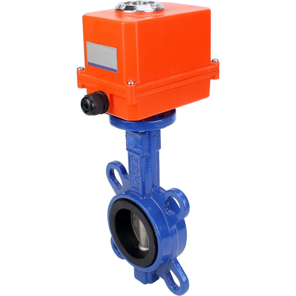Wasser-Drosselklappe Elephant GGG50-316L-EPDM Gehäusematerial - Gusseisen GGG50, Scheibenmaterial - Edelstahl 316L, Dichtung - EPDM mit Elektroantrieb Elephant 220V
