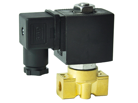 Zweiwege-Elektromagnetventil, normalerweise geschlossen, direkt wirkend, Elephant DHSM31-НЗ VITON G 24V, Gehäusematerial – Messing, Dichtung – Viton