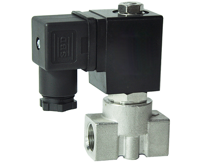 Zweiwege-Elektromagnetventil, normalerweise geschlossen, direkt wirkend, Elephant DHSM31-НЗ VITON G 110/220 V, Gehäusematerial – Edelstahl AISI 316, Dichtung – Viton
