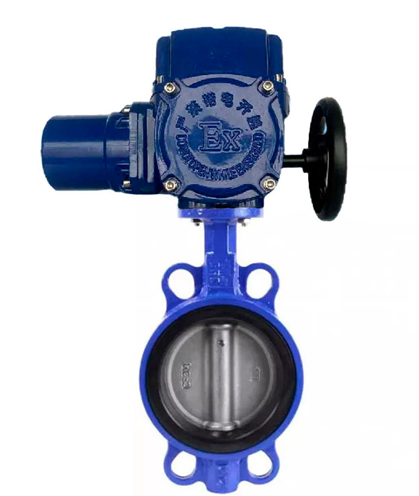 Wasser-Schmetterlingsventil Elephant GGG50-316L-EPDM Gehäusematerial - Gusseisen GGG50, Scheibenmaterial - Edelstahl 316L, Dichtung - EPDM mit 1/4-Umdrehung elektrischem Antrieb Elephant QT-W (M) 220V
