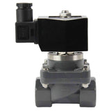 Zweiwege-Magnetventil mit indirekter Wirkung, normalerweise geschlossen, Elephant DHF21-CP-НЗ VITON G 24V, Gehäusematerial – PSP-Fire Resistance Line, Dichtung – Viton