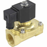 Zweiwege-Elektromagnetventil, normalerweise geschlossen, direkt wirkend, Elephant VS2W-200V-NC, VITON 110/220 V, Gehäusematerial – Messing, Dichtung – Viton