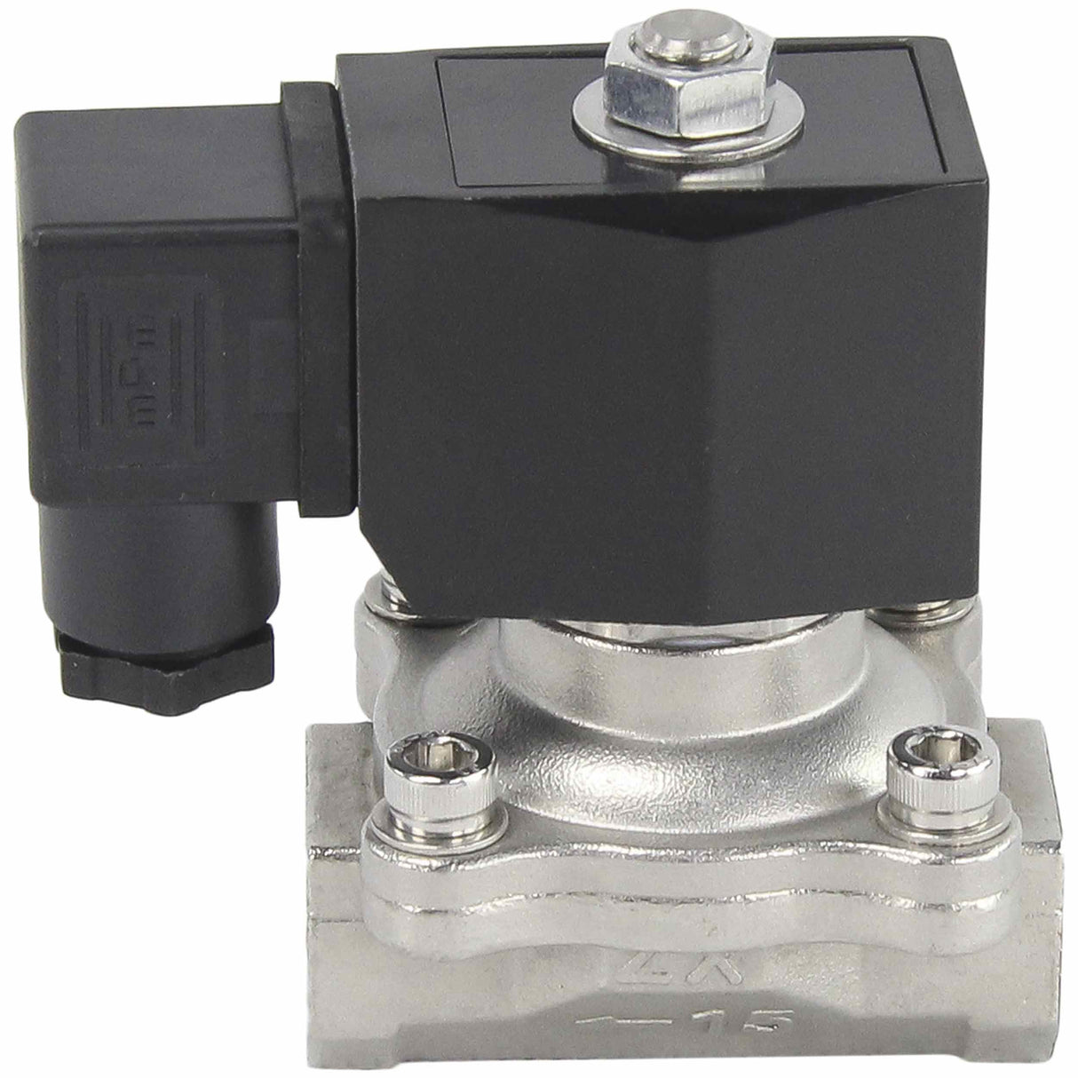 Zweiwege-Elektromagnetventil, normalerweise geschlossen, direkt wirkend, Elephant VS2W-201V-NC, VITON 110/220 V, Gehäusematerial – Edelstahl AISI 304, Dichtung – Viton