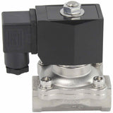 Zweiwege-Elektromagnetventil, normalerweise geschlossen, direkt wirkend, Elephant VS2W-201V-NC, VITON 110/220 V, Gehäusematerial – Edelstahl AISI 304, Dichtung – Viton