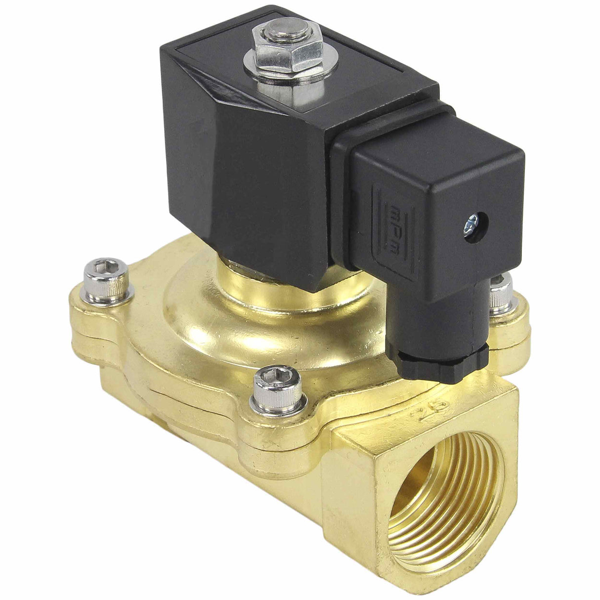 Zweiwege-Elektromagnetventil, normalerweise geschlossen, direkt wirkend, Elephant VS2W-200V-NC, VITON 110/220 V, Gehäusematerial – Messing, Dichtung – Viton