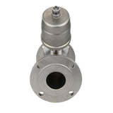 Vanne pneumatique Elephant VS3232PV-F-1PNC PSI232, matériau du corps - acier inoxydable AISI 316, à bride, en forme de Y