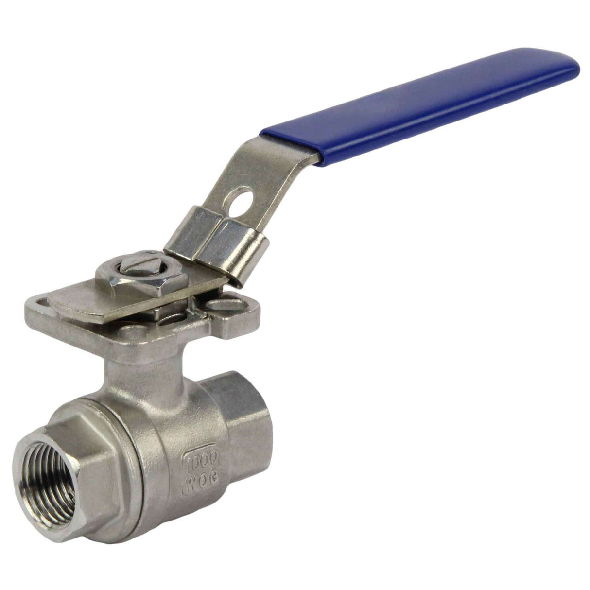 Edelstahl-kugelhahn Elephant BV.T.Fp.316.230-ISO 986 psi, voller durchgang, gewindeanschluss NPT/BSP, mit ISO 5211 montagepad und handgriff