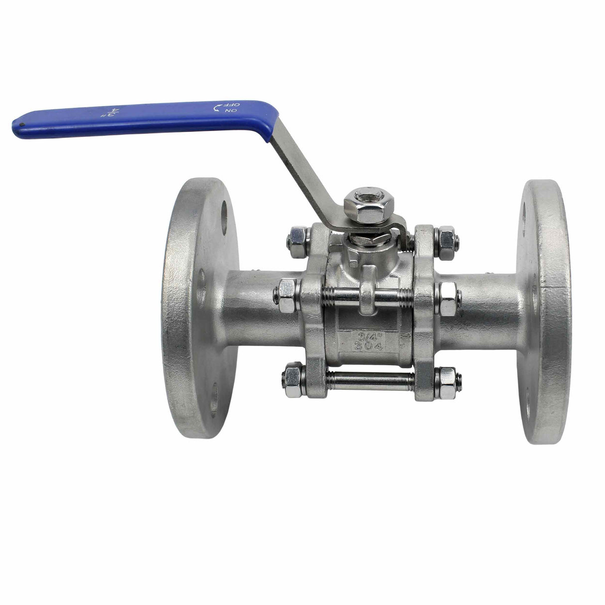 Edelstahl-kugelhahn Elephant BV.F.Fp.T.304.180, 580 psi, SS304, vollbohrung, mit flanschverbindung und griff