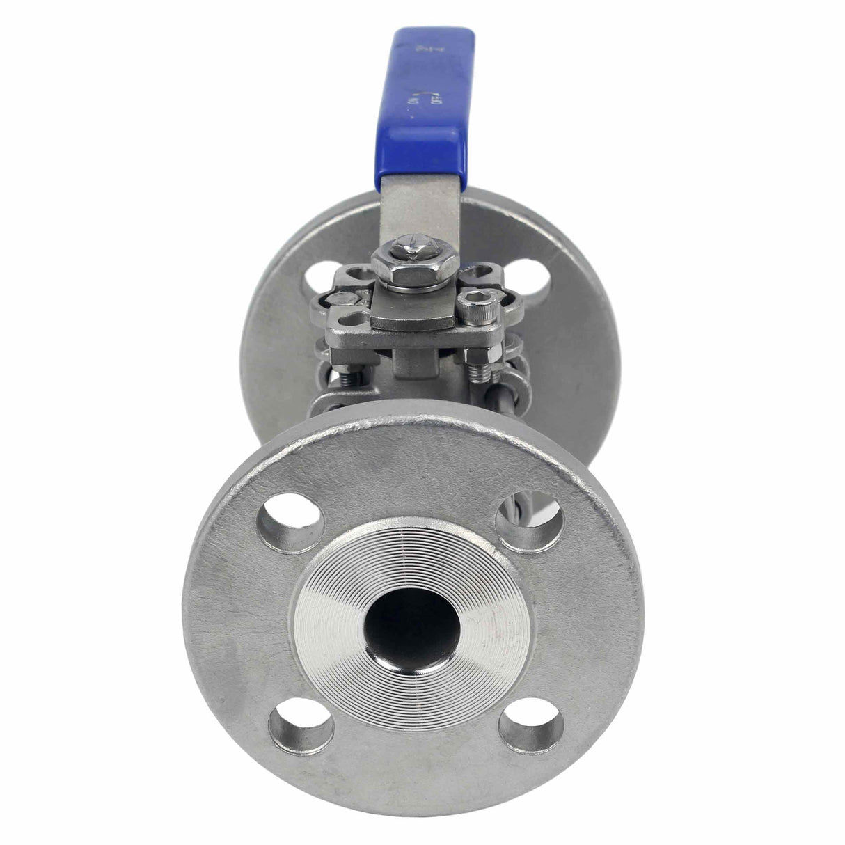 Edelstahl-kugelhahn Elephant BV.F.Fp.T.ISO.304.180, 580 psi, SS304, vollbohrung, mit flanschverbindung und ISO 5211 montageplatte.