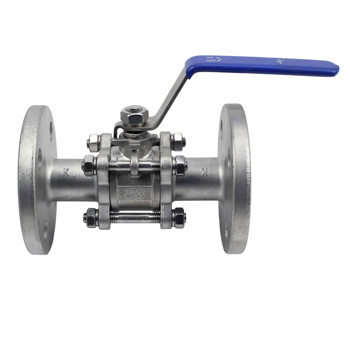 Edelstahl-kugelhahn Elephant BV.F.Fp.T.304.180, 580 psi, SS304, vollbohrung, mit flanschverbindung und griff