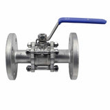 Edelstahl-Kugelhahn Elephant BV.F.Fp.T.316.180 580 psi, SS316, voller Durchgang, Flanschanschluss, mit Griff