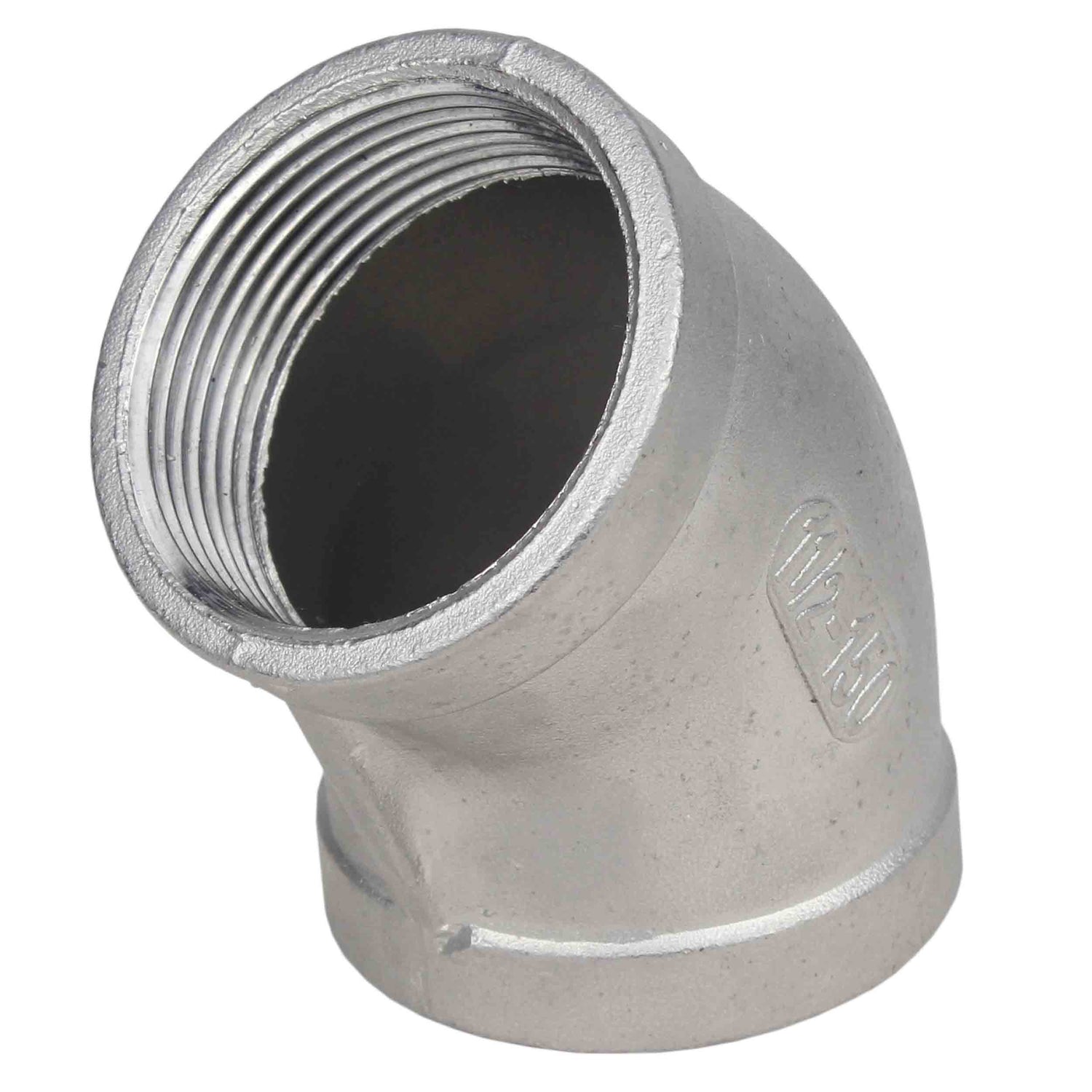 Abzweig (Halbabzweig) Elephant PN16 45° Winkel, Gehäuse - Edelstahl 304, Anschluss - Innengewinde / Innengewinde