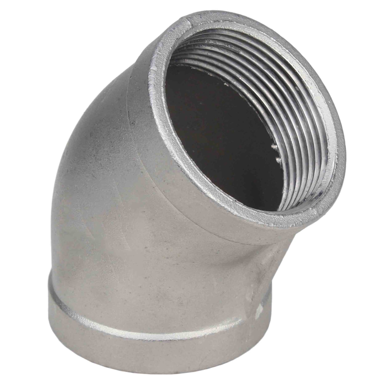 Abzweig (Halbabzweig) Elephant PN16 45° Winkel, Gehäuse - Edelstahl 316, Anschluss - Innengewinde / Innengewinde