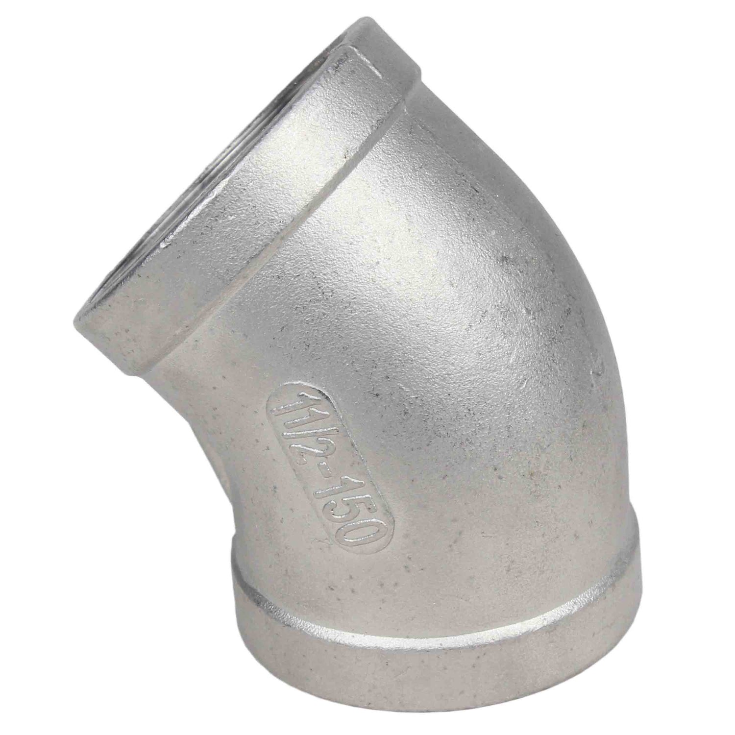 Abzweig (Halbabzweig) Elephant PN16 45° Winkel, Gehäuse - Edelstahl 316, Anschluss - Innengewinde / Innengewinde