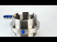 Wasser-Schmetterlingsventil Elephant WBV3131E-2W-T-H, Gehäusematerial - lebensmittelechter Edelstahl 304, Scheibenmaterial - Edelstahl AISI 304, Dichtung - EPDM, mit Gewinde, mit Griff