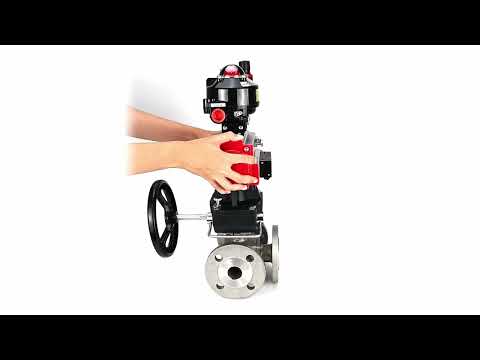 Ball valves Elephant BV3232P(4pc)-FP-3WL-F-ISO-H 16 bar full bore, flanged, body - stainless steel SS316, ISO flange F03/F04-F10/F12, square 9x9-19x19, s mon/drive PA-DA, mon/distribution 4M310-08 24V, LSU APL-510N EX, backup MON3-700-T38-ISO and ATU A