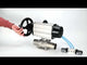 Kugelhähne Elephant BV3232P(3pc)-FP-W-ISO-H LANG, Gehäusematerial - Edelstahl AISI 316, Dichtung - PTFE / PTFE / Teflon, mit pneumatischem Doppelwirkungsantrieb PA-DA-105-1, 4V320-08 220V