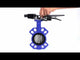 Wasser-Drosselklappe Elephant WCB-316L-EPDM Gehäusematerial - Kohlenstoffstahl WCB, Scheibenmaterial - Edelstahl aisi 316l, Dichtung - EPDM mit Griff, zwei Endschaltern LS-103 250V und einer Halterung für die Montage der Endschalter