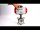 Wasser-Schmetterlingsventil Elephant WBV3131P-2W-Fb-H, Gehäusematerial - Edelstahl AISI 304, Scheibenmaterial - Edelstahl AISI 304, Dichtung - PTFE, pneumatischer Antrieb PA-SA mit Rückstellfedern