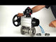 Ball valves Elephant BV3232P(3pc)-FP-F-ISO-H DN65-100 25/40 bar flanged with ISO flange, body - 316 stainless steel, full bore, seal - PTFE, with pneumatic drive PA-DA-105-1, pneumatic distributor 4V320-10 220V, LSU APL-510N Ex