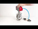 Water Butterfly Valve Elephant WBV3131P-2W-Fb-H, Gehäusematerial - Edelstahl AISI 304, Scheibenmaterial - Edelstahl AISI 304, Dichtung - PTFE, pneumatischer Antrieb PA-DA Doppelwirkung, 4V320-08 220V