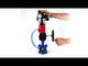 Wasser-Schmetterlingsventil Elephant WBV1631N-2W-Fb-H, Gehäusematerial - Gusseisen QT450, Scheibenmaterial - Edelstahl AISI 304, Dichtung - NBR, pneumatischer Antrieb PA-DA Doppelwirkung, 4V320-08 220V, LSU APL-410N EX, Handrad MON, ATU AFC2000