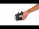 Elektropneumatische Stellungsregler Elephant EIP intelligent, linearer Hubbereich - 5-50mm, drehbar - 0-90°, Spannung - 24V, Druck - 3-7bar, Gehäuse - Kunststoff, Farbe - schwarz