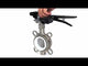 Wasser-Schmetterlingsventil Elephant 316L-316L-PTFE Gehäusematerial - Edelstahl AISI 316L, Scheibenmaterial - Edelstahl AISI 316L, Dichtung - PTFE mit Griff, mit zwei LS-103 250V Endschaltern und einer Halterung zur Montage der Endschalter