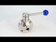 Wasser-Schmetterlingsventil Elephant WBV3131E-2W-C-H, Gehäusematerial - Edelstahl AISI 304, Scheibenmaterial - Edelstahl AISI 304, Dichtung - EPDM, Anschluss - Klemmverbindung, Griff