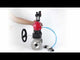 Kugelhähne Elephant BV3232P(3pc)-FP-F-ISO-H DN15-40 16 bar, dreiteilig, voller Durchgang, geflanscht, Edelstahl SS304, PTFE, mit doppeltwirkendem PA-DA Pneumatik-Antrieb, mit Pneumatikverteiler 4V320-08 220V, manuell DNbler MON1-250-T26-ISO, mit ATU AFC20
