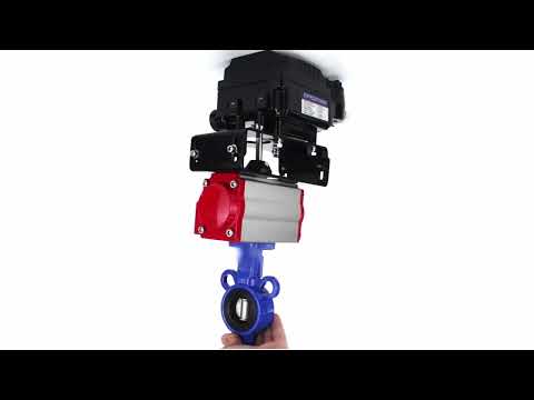 Wasser-Schmetterlingsventil Elephant al-316l-epdm-elephant-da-yt1000rsi, Gehäusematerial - Aluminiumlegierung, Scheibenmaterial - Edelstahl AISI 316L, Dichtung - EPDM, pneumatisch betätigt