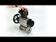 Ball valves Elephant BV3232P(3pc)-FP-F-ISO-H DN65-100 25/40 bar flanged with ISO flange, body - 316 stainless steel, full bore, seal - PTFE, with pneumatic drive PA-DA-105-1, pneumatic distributor 4M310-08 24V, LSU APL-510N Ex, ATU AFC2000