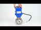 Edelstahl-Kugelhahn Elephant BV3232P-FP-Fb PSI232, Gehäuse - Edelstahl AISI 316, Dichtung - PTFE, voller Durchgang, Kompaktflansch, Elektroantrieb Elephant 003 blau 220 V