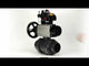 Ball valves Elephant BV4242E-FP-GRM-ISO, body material - UPVC, ball material - UPVC, seal - EPDM, with pneumatic actuator double action PA-DA-105-1, pneumatic distributor 4M310-08 220V, LSU APL-410N EX and ATU AFC2000