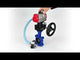 Wasser-Schmetterlingsventil Elephant WBV1631E-2W-Fb-H, Gehäusematerial - Gusseisen QT450, Scheibenmaterial - Edelstahl AISI 304, Dichtung - EPDM, mit pneumatischem Doppelwirkungsantrieb PA-DA, 4V320-10 220V, Handrad MON