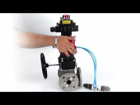 Ball valves Elephant BV3232P(4pc)-FP-3WL-F-ISO-H 16 bar full bore, flanged, body - stainless steel SS316, ISO flange F03/F04-F10/F12, square 9x9-19x19, s mon/drive PA-DA, mon/distribution 4V320-10 220V, LSU APL-410N EX, backup MON3-700-T38-ISO and ATU A