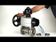 Ball valves Elephant BV3232P(3pc)-FP-F-ISO-H DN65-100 25/40 bar flanged with ISO flange, body - 316 stainless steel, full bore, seal - PTFE, with pneumatic drive PA-DA-105-1, pneumatic distributor 4V320-08 220V, LSU APL-510N Ex
