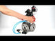 Ball valves Elephant BV3232P(4pc)-FP-3WL-F-ISO-H 16 bar full bore, flanged, body - stainless steel SS316, ISO flange F03/F04-F10/F12, square 9x9-19x19, with pneumatic drive PA-DA, pneumatic distributor 4V320-10 220V, LSU APL-210N and ATU AFC20