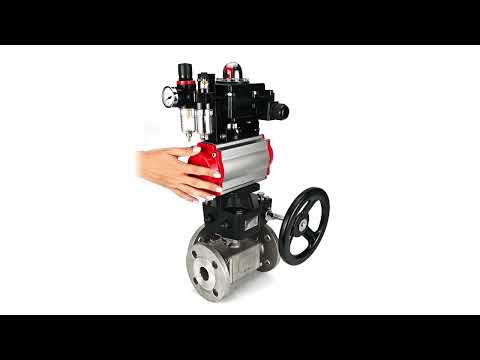 Ball valves Elephant BV3232P(4pc)-FP-3WL-F-ISO-H 16 bar full bore, flanged, body - stainless steel SS316, ISO flange F03/F04-F10/F12, square 9x9-19x19, s mon/drive PA-DA, mon/distribution 4M310-08 220V, LSU APL-410N EX, backup MON3-700-T38-ISO and ATU A