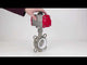 Wasser-Schmetterlingsventil Elephant WBV3131P-2W-Fb-H, Gehäusematerial - Edelstahl AISI 304, Scheibenmaterial - Edelstahl AISI 304, Dichtung - PTFE, pneumatischer Antrieb PA-SA mit Rückstellfedern, 4M310-08 220V
