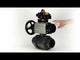Ball valves Elephant BV4242E-FP-GRM-ISO, body material - UPVC, ball material - UPVC, seal - EPDM, with pneumatic actuator double action PA-DA-105-1, pneumatic distributor 4M310-08 220V and LSU APL-410N EX
