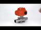Kugelhähne Elephant BV3232P(3pc)-FP-W-ISO-H LANG voll durchgängig, geschweißt, Gehäuse - Edelstahl SS316, Dichtung - PTFE, mit 1/4-Umdrehungs-Elektroantrieb QT-N-003EM-O1-24VDC-U1 24V HARK