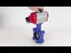 Wasser-Schmetterlingsventil Elephant WBV1631N-2W-Fb-H, Gehäusematerial - Gusseisen QT450, Scheibenmaterial - Edelstahl AISI 304, Dichtung - NBR, pneumatischer Antrieb PA-SA mit Rückstellfedern, 4M310-08 220V