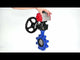Wasser-Schmetterlingsventil Elephant WBV1631E-2W-Fb-H, Gehäusematerial - Gusseisen QT450, Scheibenmaterial - Edelstahl AISI 304, Dichtung - EPDM, mit pneumatischem Doppelwirkungsantrieb PA-DA, Handrad MON